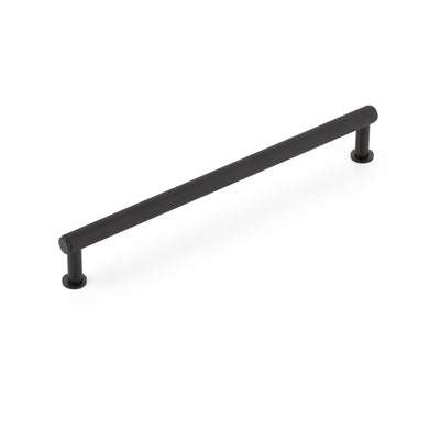Schaub Pub House Knurled 8" C-C Knurled Pull in Matte Black