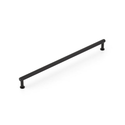 Schaub Pub House Knurled 12" C-C Knurled Pull in Matte Black