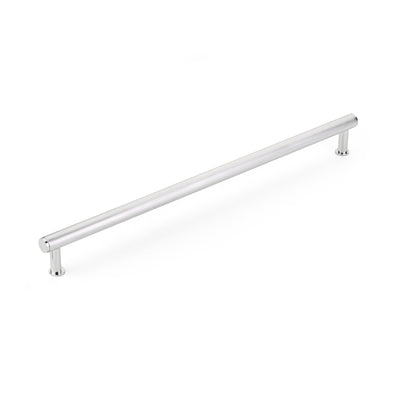 Schaub Pub House Knurled 18" C-C Knurled Appliance Pull in Polished Chrome