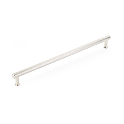 Schaub Pub House Knurled 18" C-C Knurled Appliance Pull in Polished Nickel