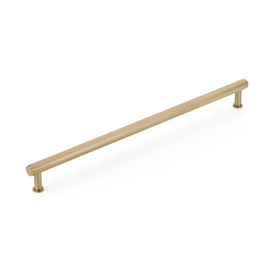 Schaub Pub House Knurled 18" C-C Knurled Appliance Pull in Signature Satin Brass