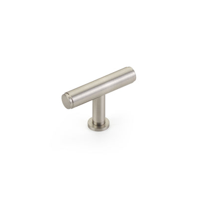 Schaub Pub House Smooth 2" T-Knob in Brushed Nickel