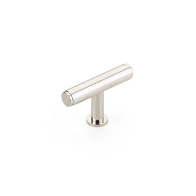 Schaub Pub House Smooth 2" T-Knob in Polished Nickel
