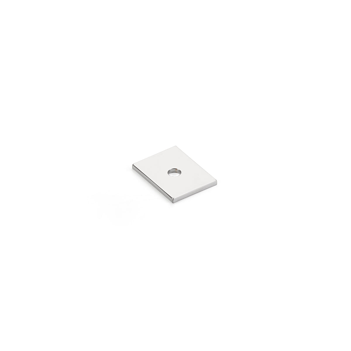 Schaub Pub House Backplates 1" x 3/4" Backplate For Knob in Polished Chrome