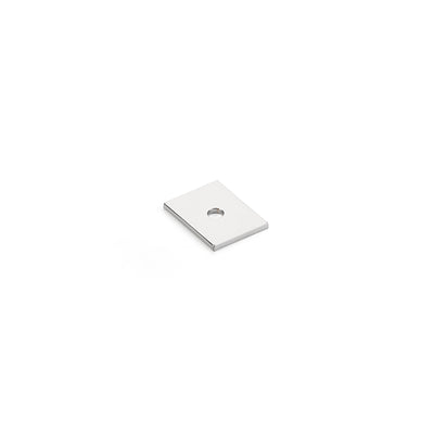 Schaub Pub House Backplates 1" x 3/4" Backplate For Knob in Polished Chrome
