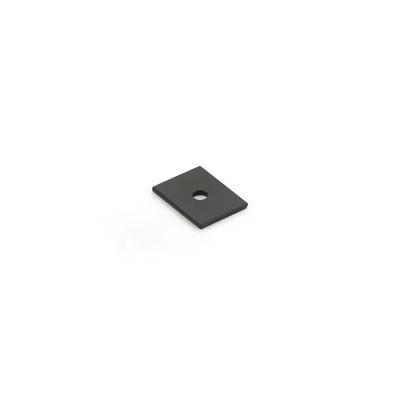 Schaub Pub House Backplates 1" x 3/4" Backplate For Knob in Matte Black