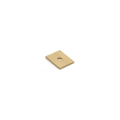Schaub Pub House Backplates 1" x 3/4" Backplate For Knob in Signature Satin Brass