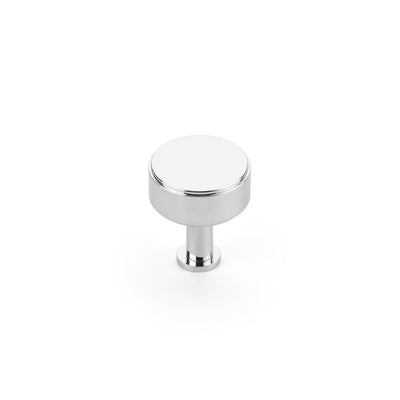 Schaub Pub House Smooth 1-1/4" Knob in Polished Chrome