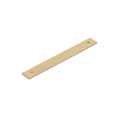Schaub Pub House Backplates 5" C-C Backplate For Pull in Signature Satin Brass