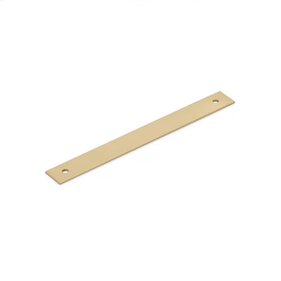 Schaub Pub House Backplates 6" C-C Backplate For Pull in Signature Satin Brass