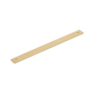 Schaub Pub House Backplates 8" C-C Backplate For Pull in Signature Satin Brass