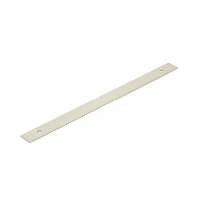 Schaub Pub House Backplates 12" C-C Backplate For Appliance Pull in Brushed Nickel