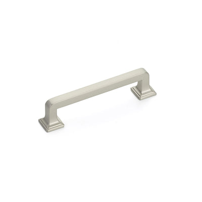 Schaub Menlo Park 3-1/2" C-C Pull in Satin Nickel