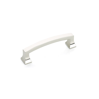 Schaub Menlo Park Arched 3-1/2" C-C Arched Pull in Polished Nickel