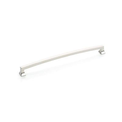 Schaub Menlo Park Arched 10" C-C Arched Pull in Polished Nickel