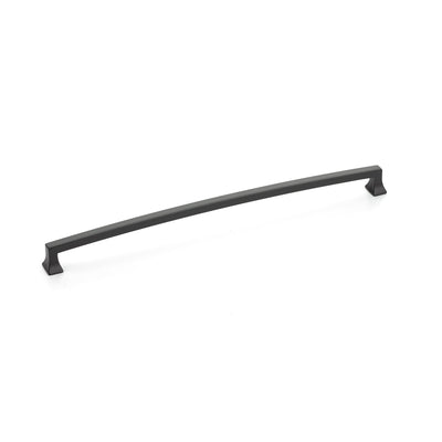 Schaub Menlo Park Arched 12" C-C Arched Pull in Matte Black