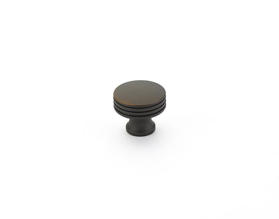Schaub Menlo Park 1-1/4" Ridged Knob in Ancient Bronze