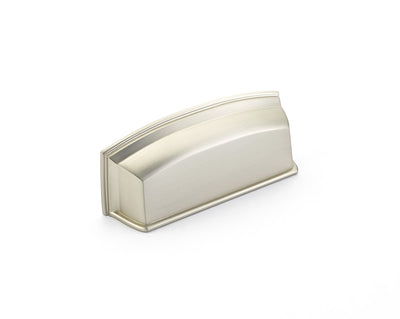 Schaub Menlo Park 3-1/2" C-C Cup Pull in Satin Nickel