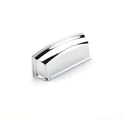 Schaub Menlo Park 3-1/2" C-C Cup Pull in Polished Chrome