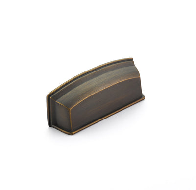 Schaub Menlo Park 3-1/2" C-C Cup Pull in Ancient Bronze