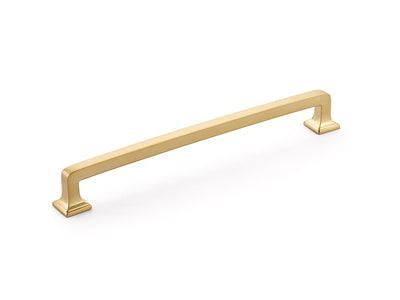 Schaub Menlo Park 8" C-C Pull in Signature Satin Brass