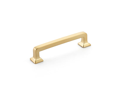 Schaub Menlo Park 4" C-C Pull in Signature Satin Brass