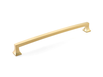 Schaub Menlo Park Arched 15" C-C Arched Appliance Pull in Signature Satin Brass