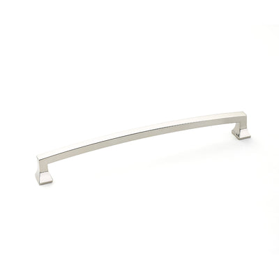 Schaub Menlo Park Arched 8" C-C Arched Pull in Polished Nickel