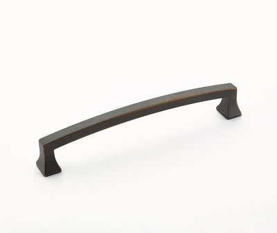 Schaub Menlo Park Arched 6" C-C Arched Pull in Ancient Bronze