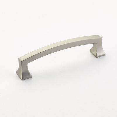 Schaub Menlo Park Arched 4" C-C Arched Pull in Satin Nickel