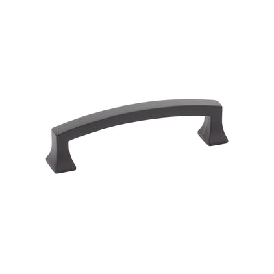 Schaub Menlo Park Arched 4" C-C Arched Pull in Matte Black