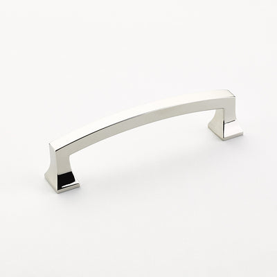 Schaub Menlo Park Arched 4" C-C Arched Pull in Polished Nickel