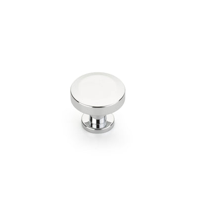 Schaub Heathrow 1-1/4" Round Knob in Polished Chrome