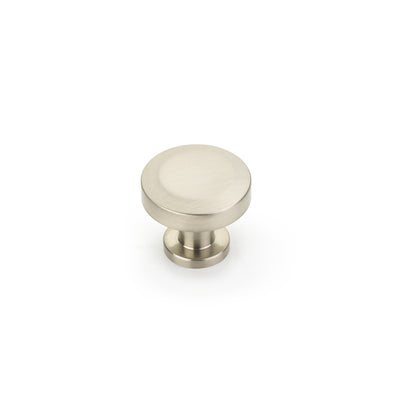 Schaub Heathrow 1-1/4" Round Knob in Brushed Nickel