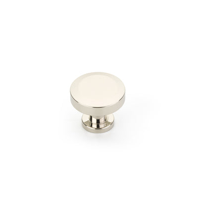 Schaub Heathrow 1-1/4" Round Knob in Polished Nickel