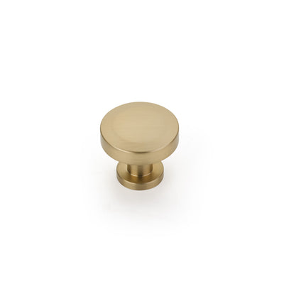 Schaub Heathrow 1-1/4" Round Knob in Signature Satin Brass