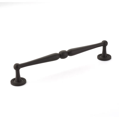 Schaub Atherton 8" C-C Pull, Knurled Footplate in Oil Rubbed Bronze