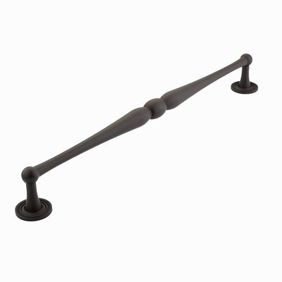 Schaub Atherton 15" C-C Appliance Pull, Knurled Footplate in Oil Rubbed Bronze
