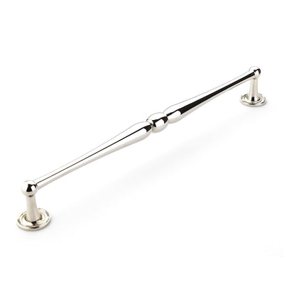 Schaub Atherton 15" C-C Appliance Pull, Knurled Footplate in Polished Nickel