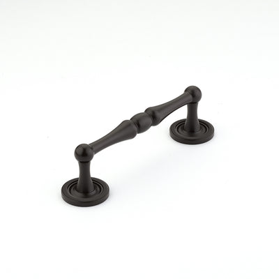 Schaub Atherton 4" C-C Pull, Plain Footplate in Oil Rubbed Bronze