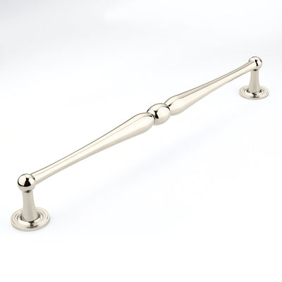 Schaub Atherton 15" C-C Appliance Pull, Plain Footplate in Polished Nickel
