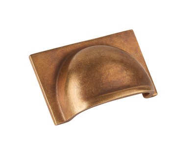 Armac Martin Queslett Finger Pull in 40mm / Burnished Brass