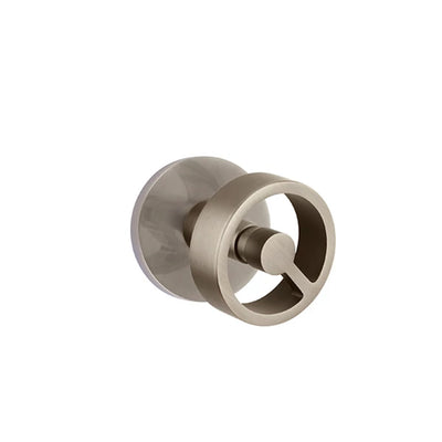 Emtek Spoke Knob with Disk Rosette in Pewter