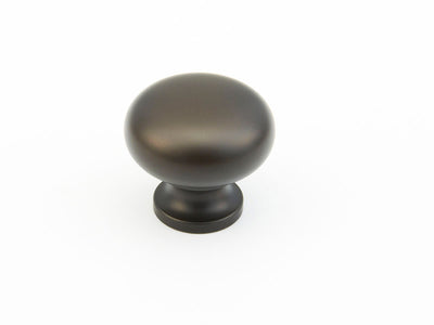 Schaub Traditional Knobs 1-1/4" Round Knob in Oil Rubbed Bronze