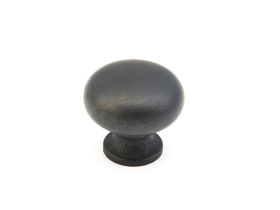 Schaub Traditional Knobs 1-1/4" Round Knob in Distressed Bronze