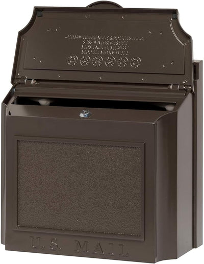 Capitol Wall Mount Mailboxes in Bronze 16138