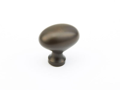 Schaub Traditional Knobs 1-3/8" Oval Knob in Oil Rubbed Bronze
