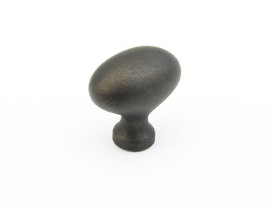 Schaub Traditional Knobs 1-3/8" Oval Knob in Distressed Bronze