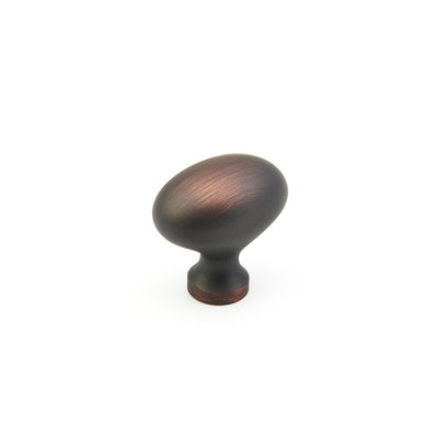 Schaub Traditional Knobs 1-3/8" Oval Knob in Michelangelo Bronze