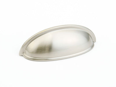 Schaub Traditional Pulls 3" C-C Cup Pull, Model 730 in Satin Nickel